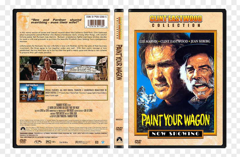 Cover Dvd Clint Eastwood Lee Marvin Paint Your Wagon Blu-ray Disc Behind The Candelabra PNG