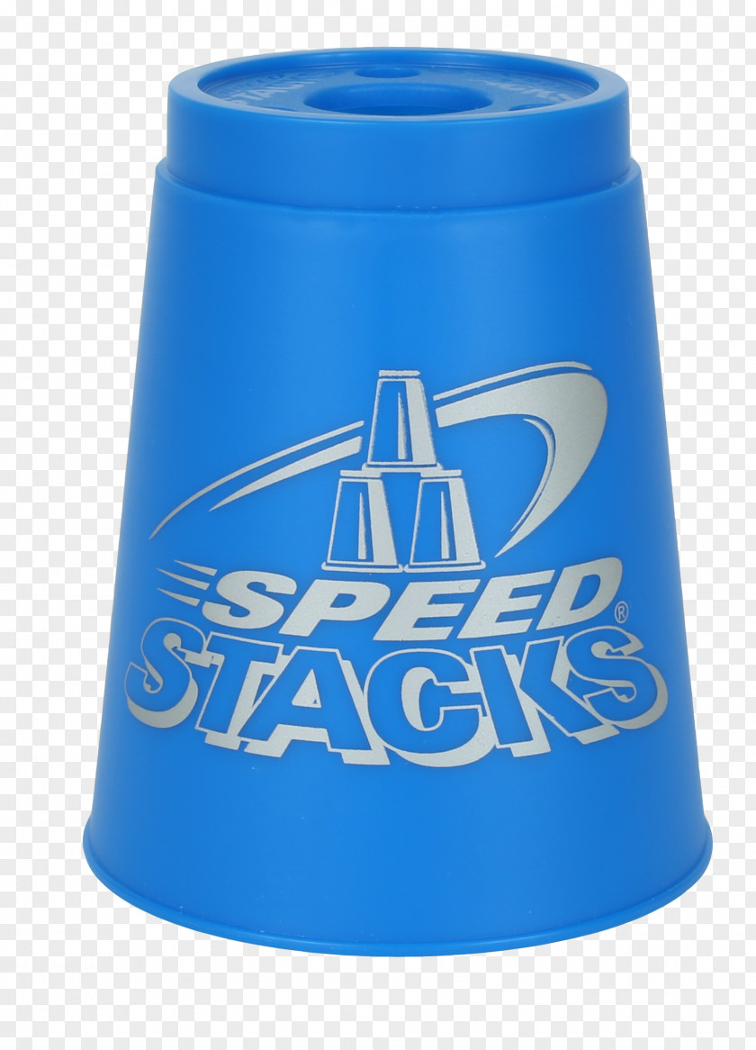 Cup World Sport Stacking Association Blue PNG