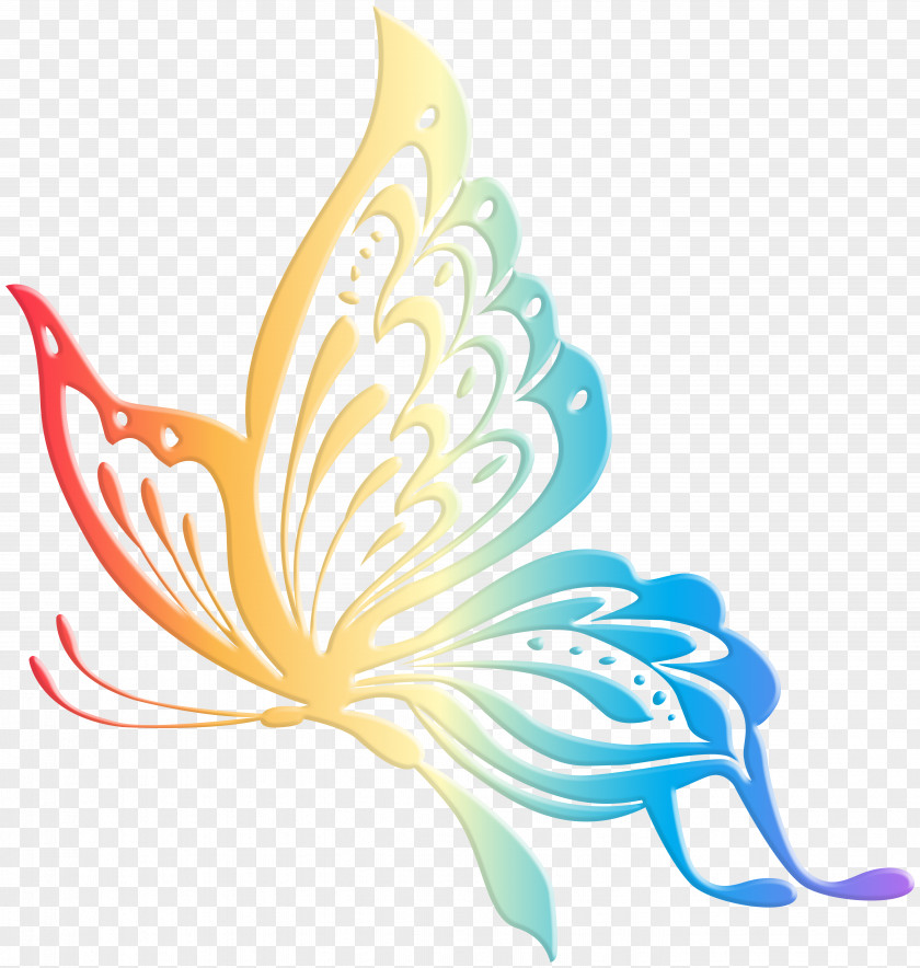Decorative Butterfly Monarch Clip Art PNG