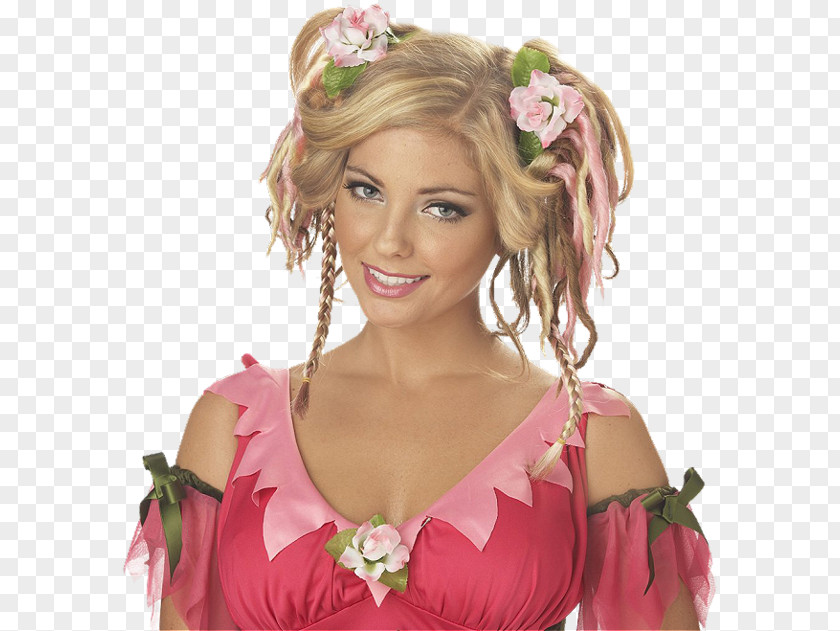 Fairy Costume Party Wig Halloween PNG