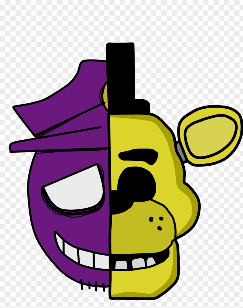 Five Nights At Freddy's 2 Drawing Purple Man Jump Scare PNG