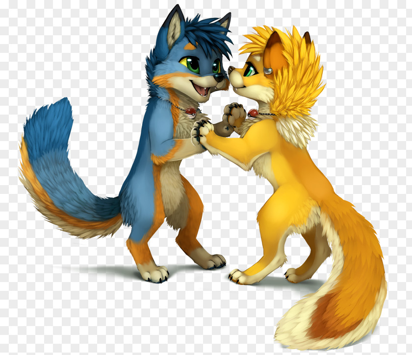 Wolf Furry Red Fox Fandom Dance Party Drawing PNG