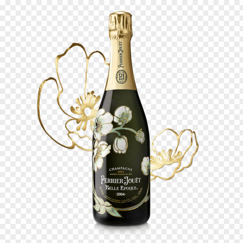 Champagne Sparkling Wine Rosé Perrier-Jouët PNG
