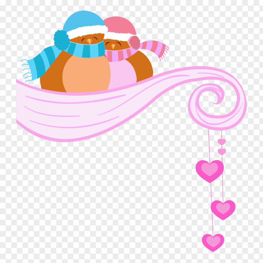 Creative Penguin Pink Clip Art PNG