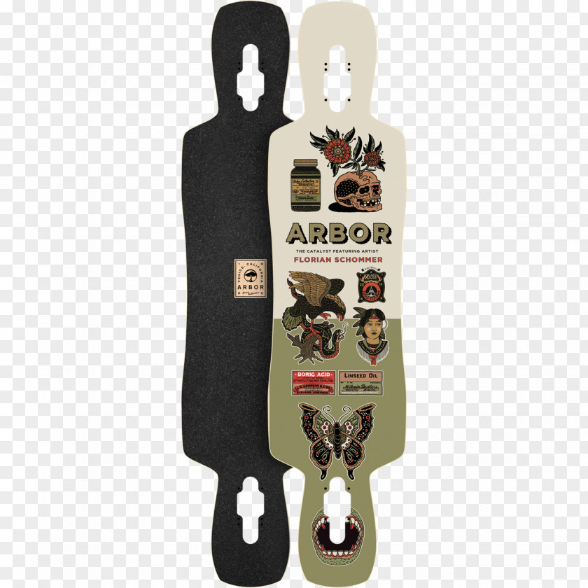 Skateboard Arbor Axis Walnut Longboard Complete Skateboarding Longboarding PNG