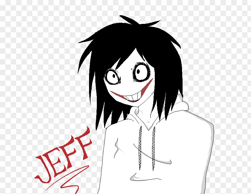 Smile Slenderman Jeff The Killer Fan Art Drawing PNG