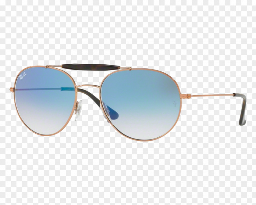 Ray Ban Ray-Ban Aviator Flash Sunglasses Round Double Bridge PNG