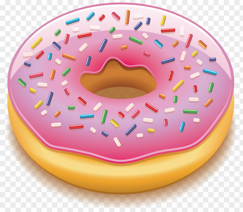 Donuts Doughnut Beignet Icing Dessert PNG