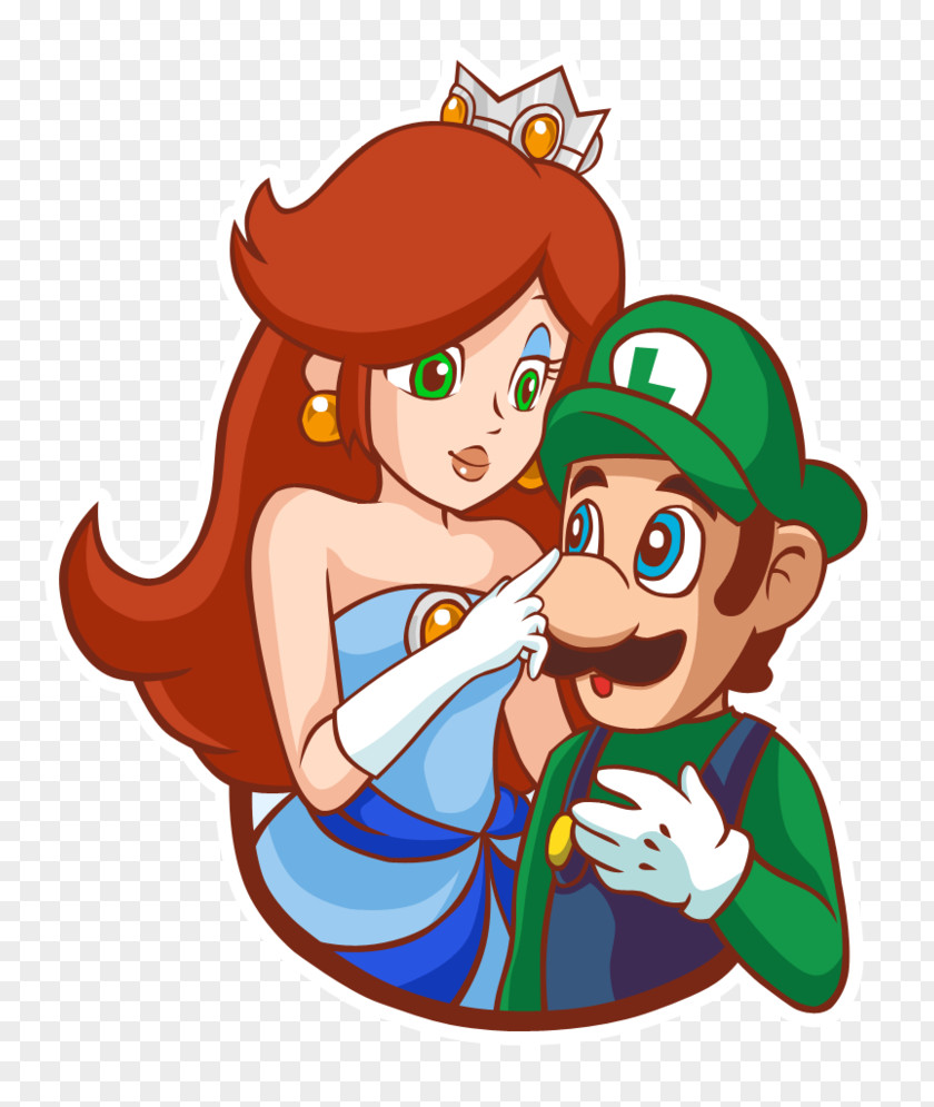 Luigi Princess Peach Mario Bros. Digital Art PNG
