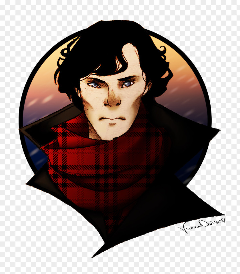 Sherlock Holmes Benedict Cumberbatch Drawing Art PNG