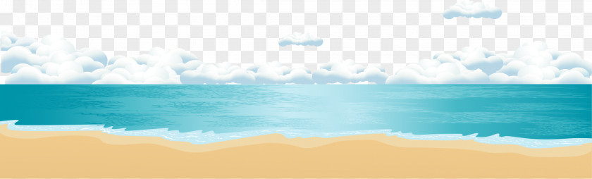 Summer Cool Blue Beach Sky Energy Sea Wallpaper PNG