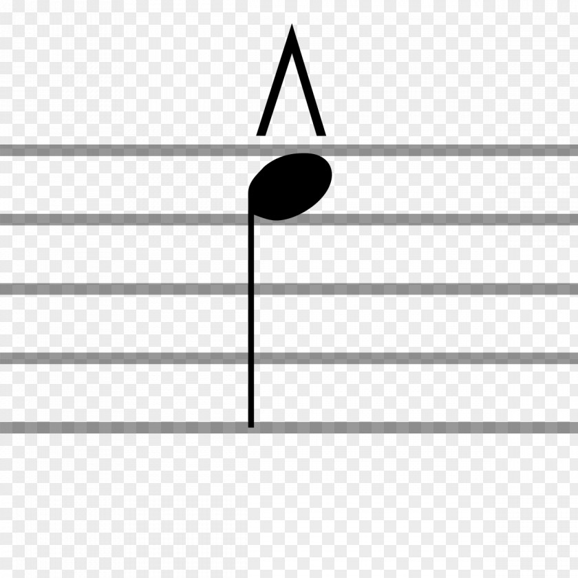 Musical Note Notation Marcato Accent Articulation PNG