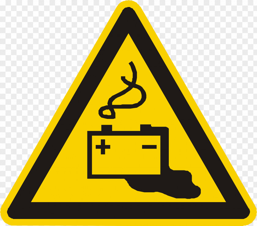 The Battery Pictogram Hazard Electricity Safety Warning Sign PNG