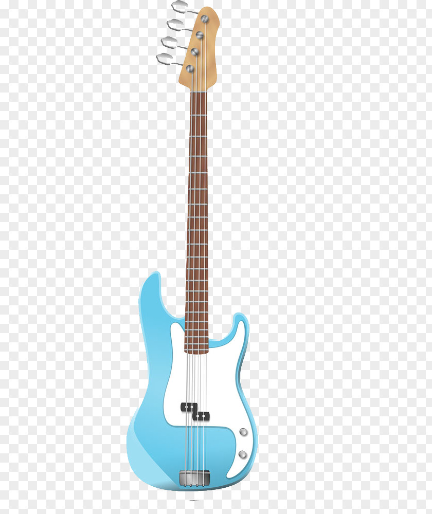 Cartoon Electric Guitar Bass Clip Art PNG