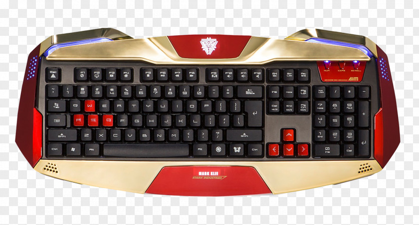 Metal Keyboard Iron Man Computer Amazon.com Mouse Gaming Keypad PNG