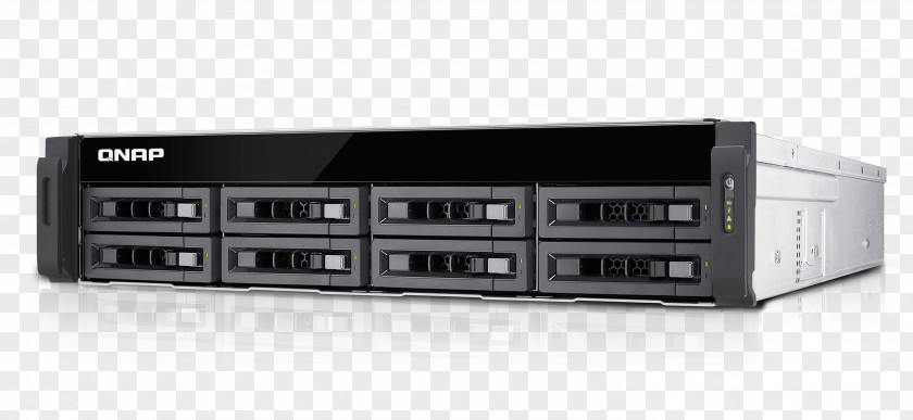 R2 Network Storage Systems Serial ATA QNAP Systems, Inc. TS-EC880U NAS Rack Ethernet LAN Aluminium Computer Servers PNG
