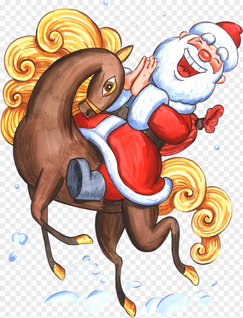 2018 Ded Moroz Santa Claus's Reindeer Clip Art PNG