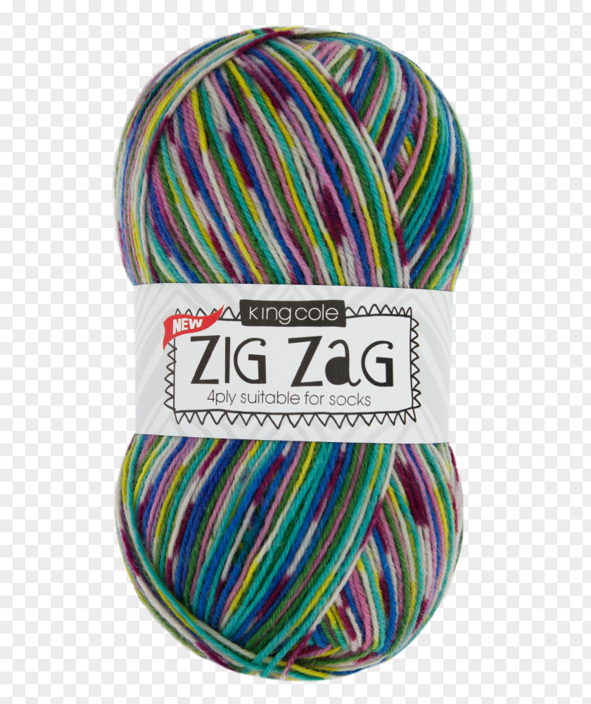Autumn Meadow Yarn King Cole Zig Zag 4 Ply Wool Knitting PNG