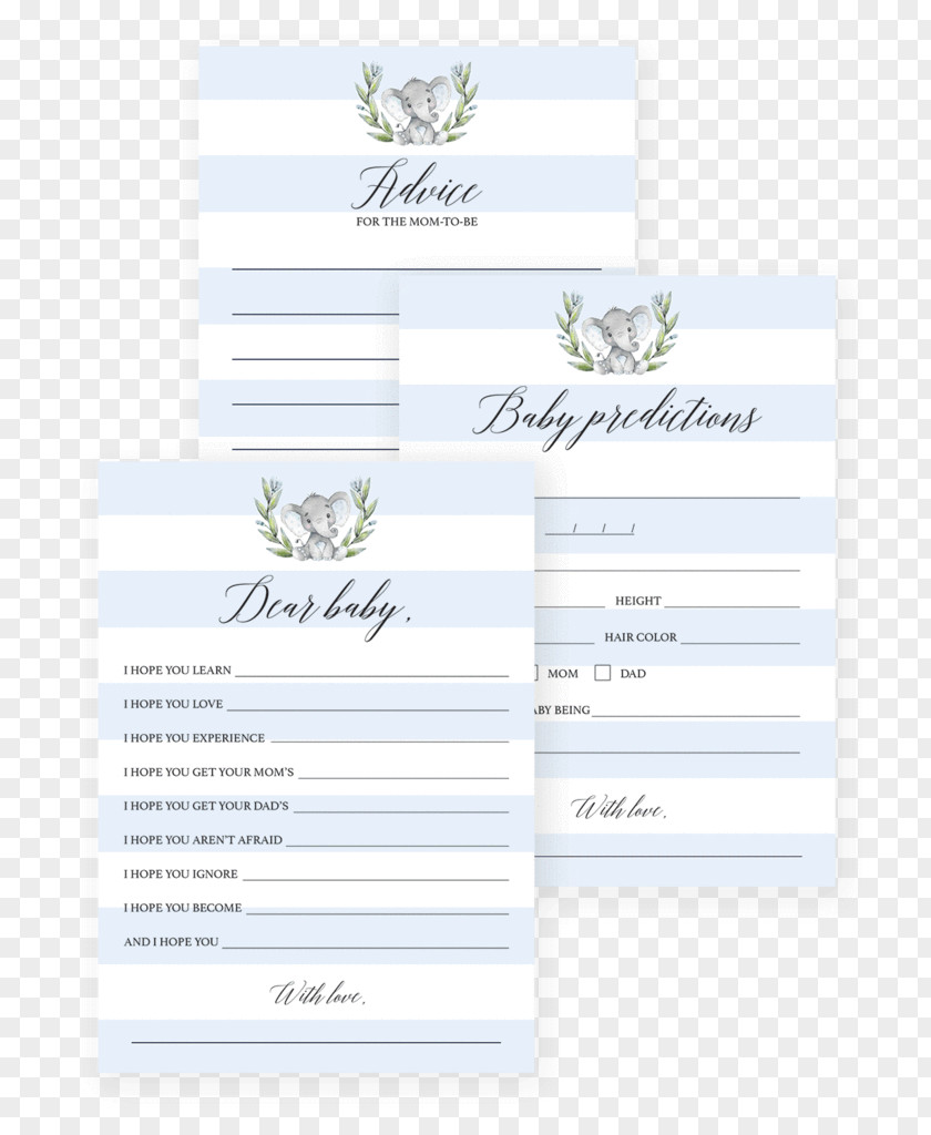 Baby-boy Invitation Baby Shower Infant Game Mother Elephant PNG