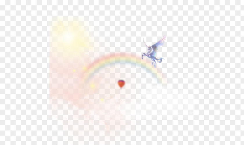 Rainbow Pegasus Clouds Background Light Effect Cloud Iridescence PNG