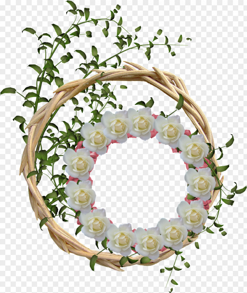 Flower Circle Floral Design Floristry Wreath Twig PNG