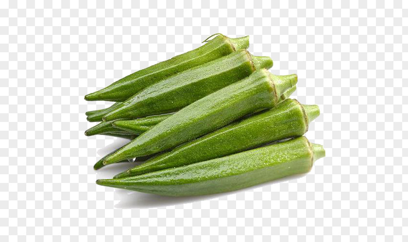 Green Vegetable Okra Organic Food PNG