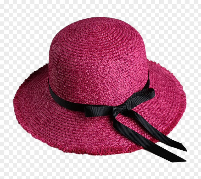Hat Sun Magenta PNG
