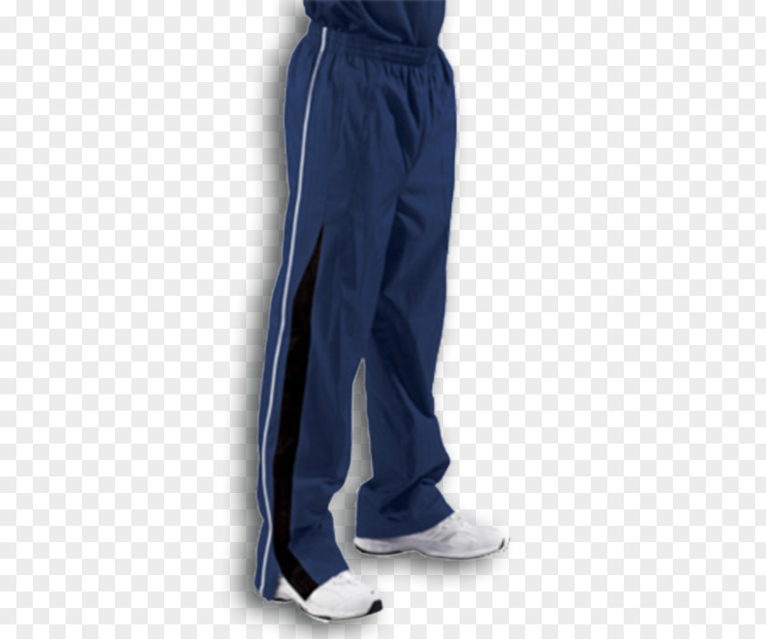 Jeans Waist Pants Electric Blue PNG