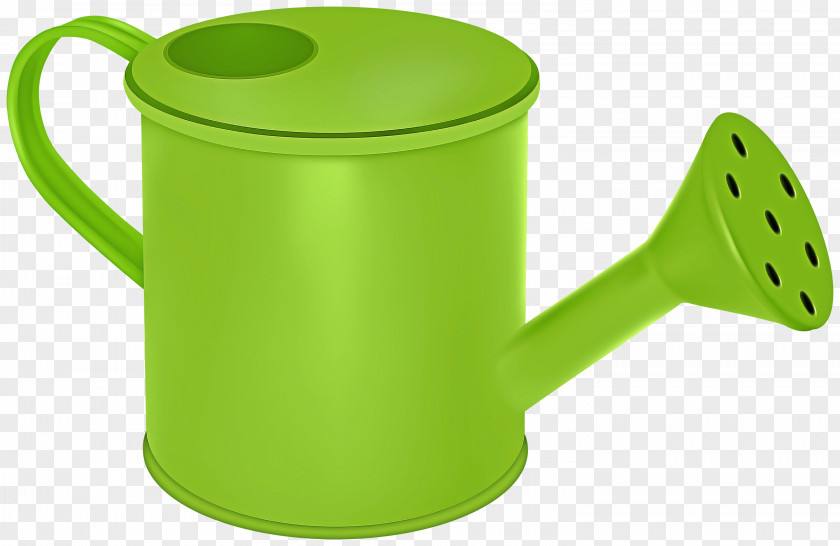 Mug Plastic Watering Can Green Lid PNG