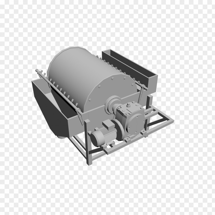Technical Drawing Spiral Separator Magnetic Separation Mineral Industry PNG