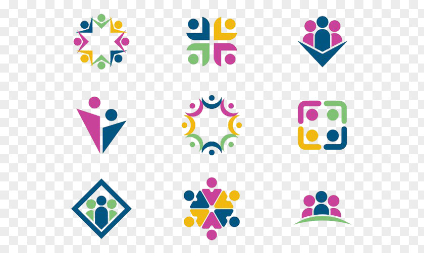 Color Logos Logo Teamwork Icon PNG