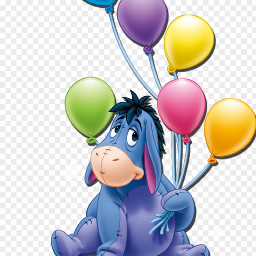 Holding Balloons Pony Eeyores Birthday Party Minnie Mouse Winnie The Pooh PNG