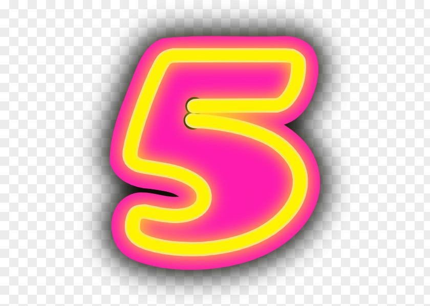 Number 5 Clip Art PNG