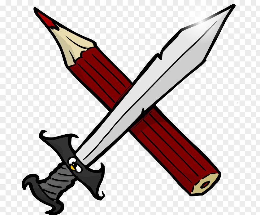 Versus Pencil Sword Drawing Clip Art PNG