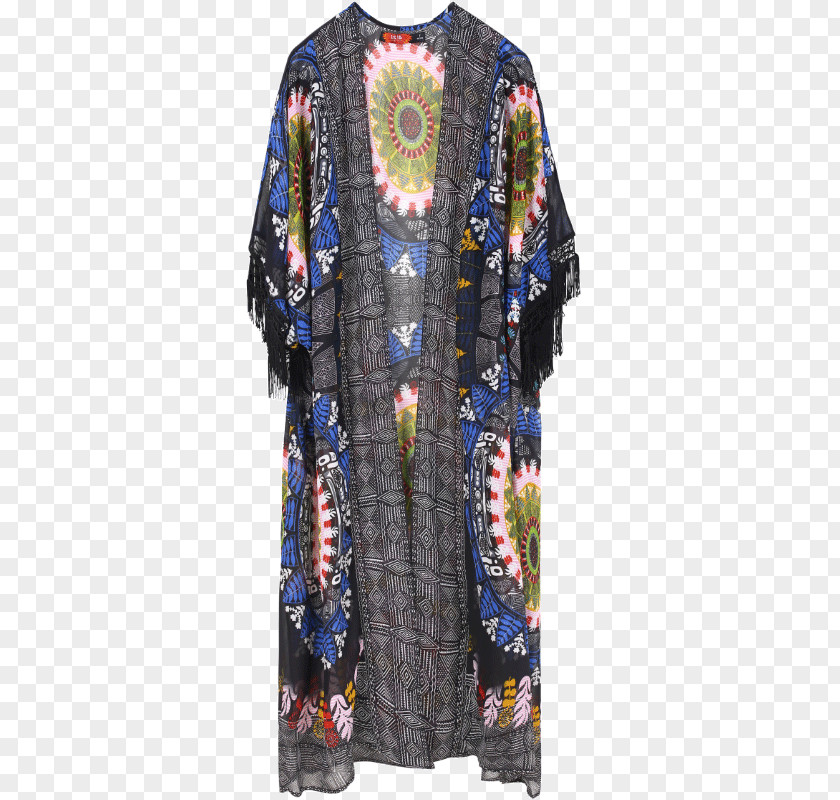 Bohemian National Wind Dress Slipper Sleeve Shirt Outerwear PNG