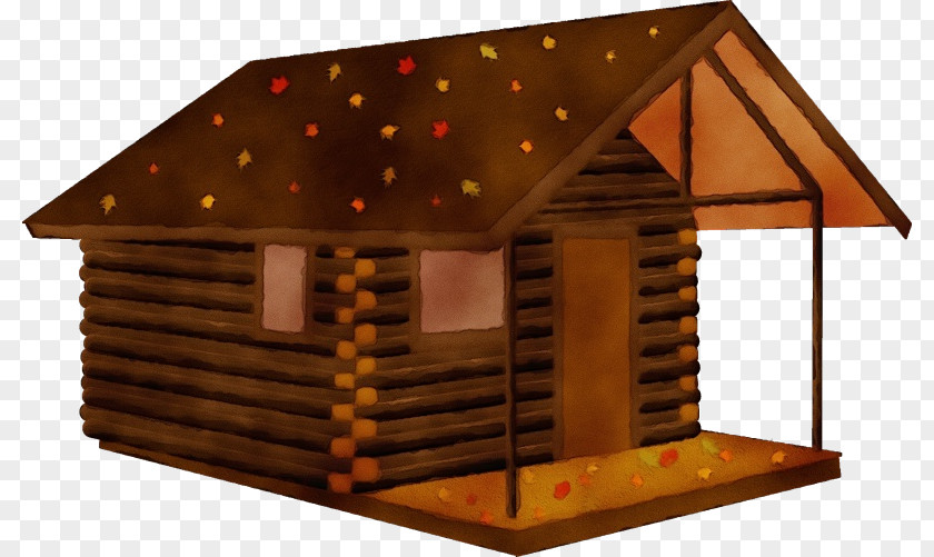 Cottage Hut Shed Roof Log Cabin House Building PNG