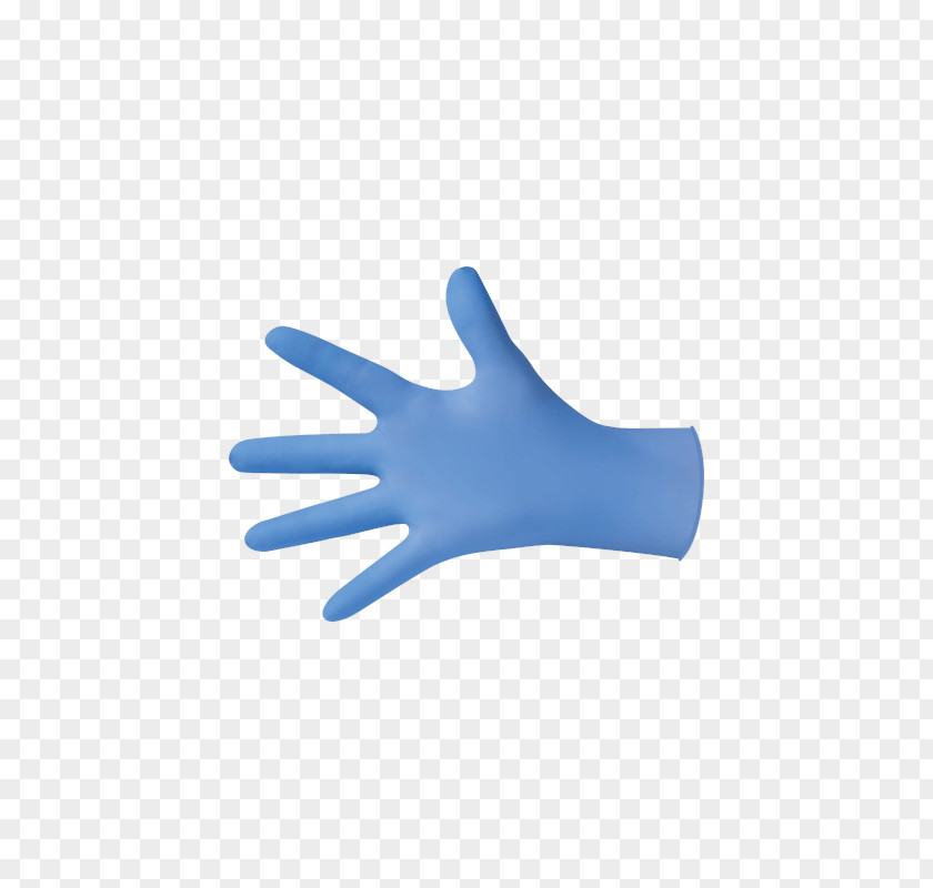 Green Nitrile Exam Gloves Medical Glove Thumb Hand Model PNG