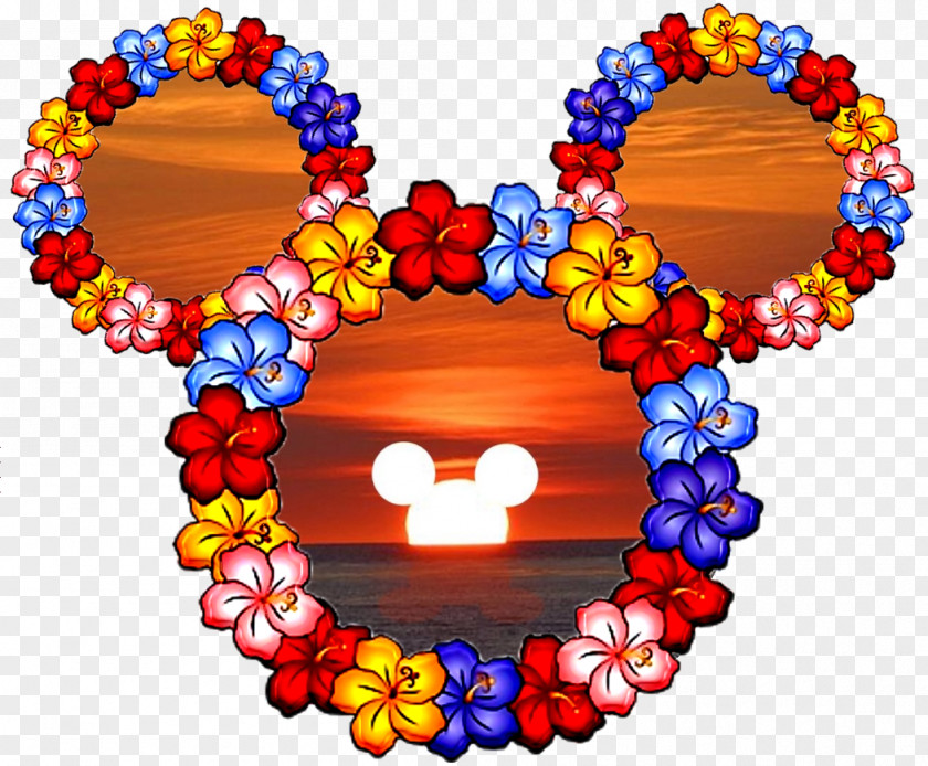 Hawaiian Vector Mickey Mouse Minnie Drawing Clip Art PNG