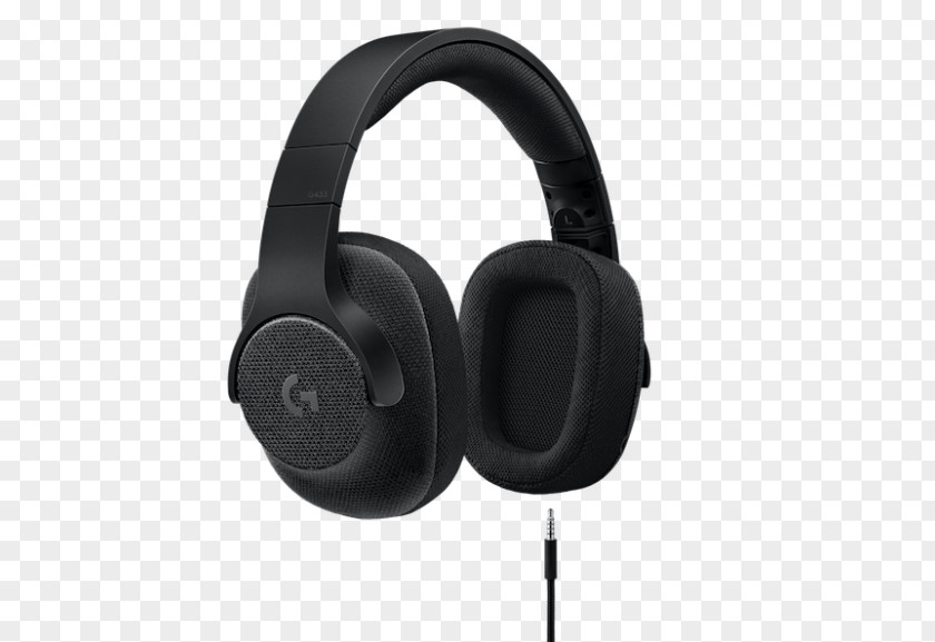 Headphones Microphone Headset 7.1 Surround Sound Logitech G433 PNG