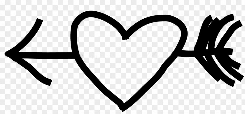 Heart Drawing Black And White Clip Art PNG