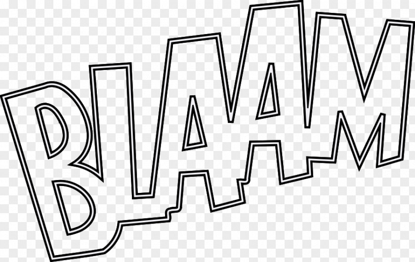 Outlined Star Onomatopoeia Comics Clip Art PNG