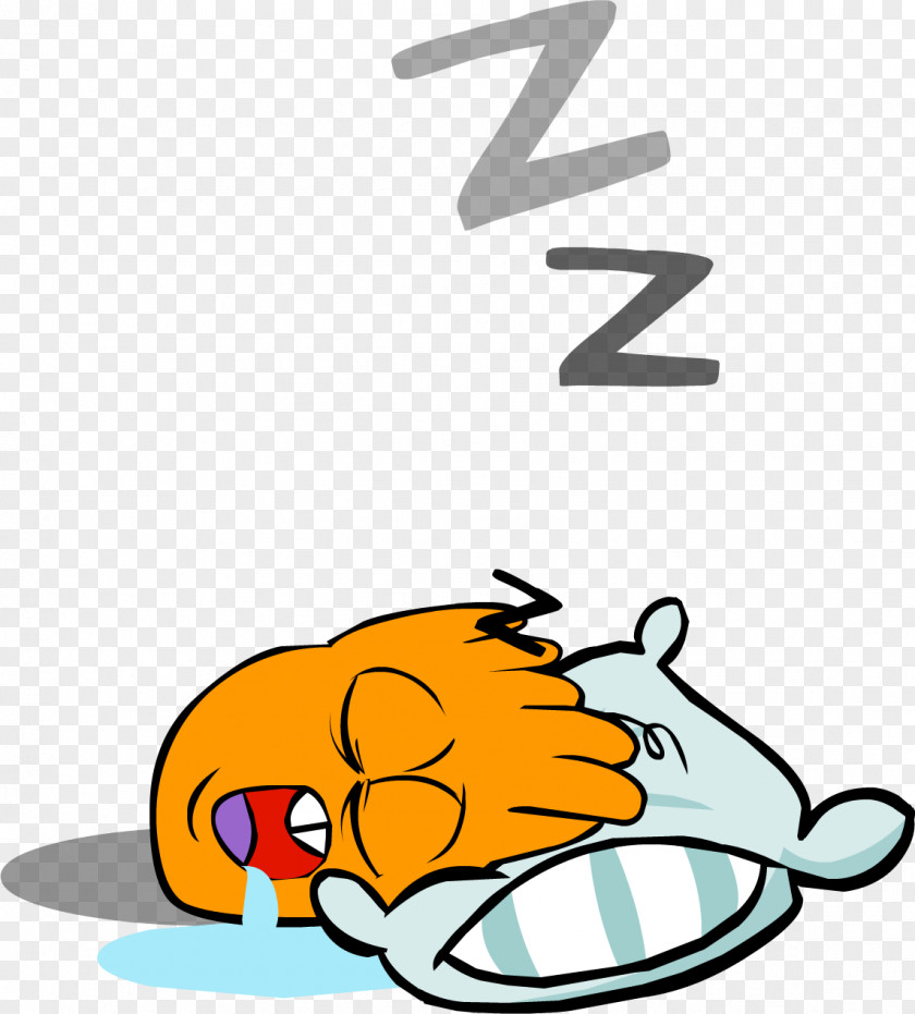 Sleep Club Penguin Animation Clip Art PNG