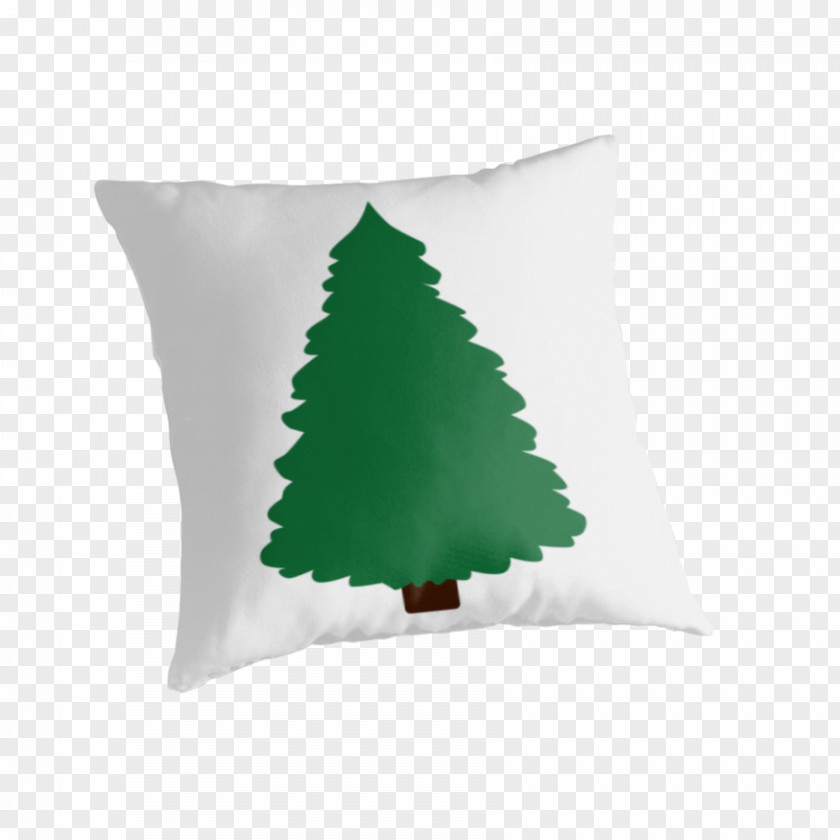 Green Pillow Throw Pillows Cushion Christmas Tree PNG