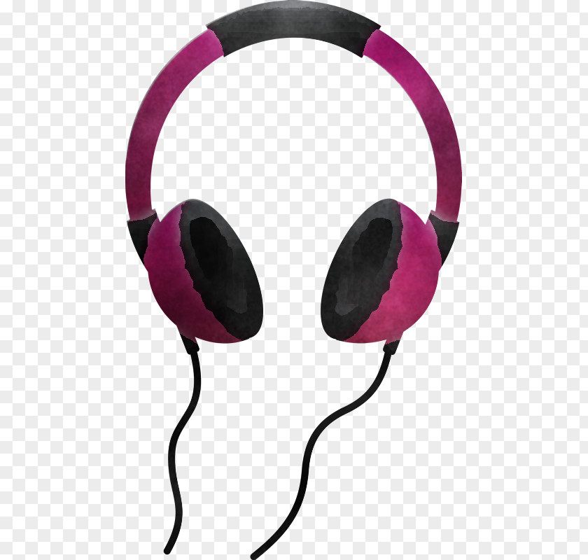 Headphones Audio Equipment Pink Violet Gadget PNG