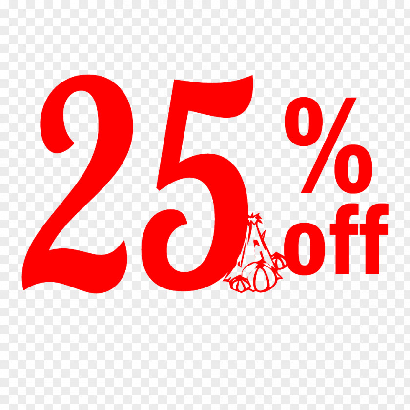 Thanksgiving Sale 25% Off Discount Tag. PNG