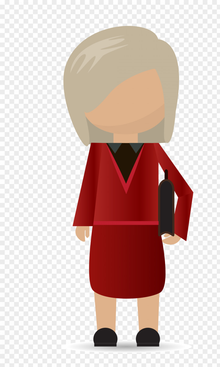 Cartoon Business Woman Female Illustration PNG