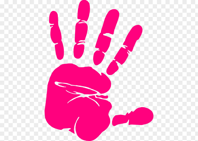 Single Handprint Cliparts Hand Clip Art PNG