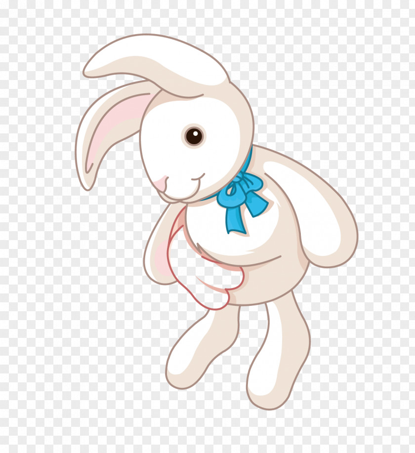 Small White Bunny Doll Rabbit Drawing Child PNG