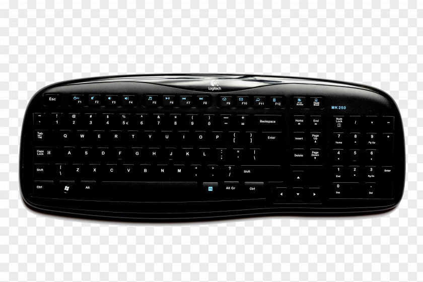 Black Keyboard Computer Laptop Space Bar Numeric Keypad Touchpad PNG