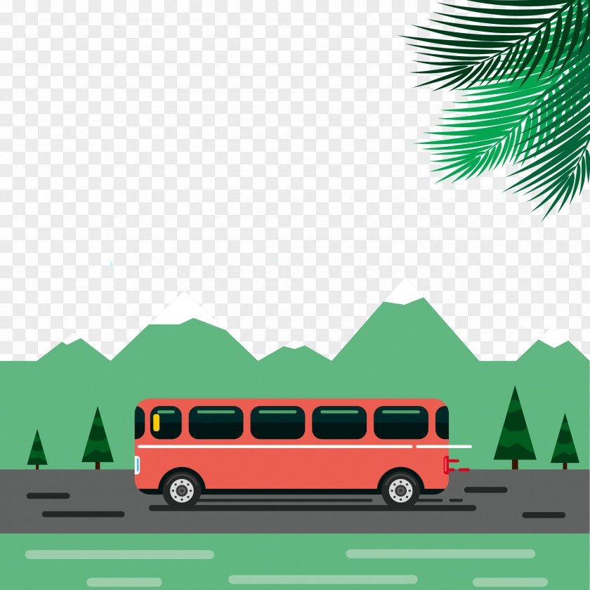 Cartoon Bus Icon PNG